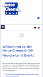 Mobile Screenshot of hansechemie.com