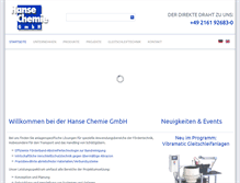 Tablet Screenshot of hansechemie.com